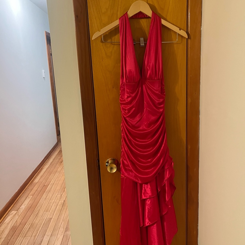 Chic Pink Asymmetrical Dress